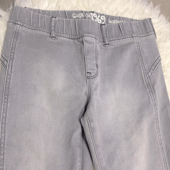 Gap Kids Legging Jeans Gray Elastic Waist Stretchy Girls Cute Pants Size 12 Slim - Picture 4 of 13